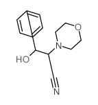 4-Morpholineacetonitrile,a-(hydroxyphenylmethyl)-结构式