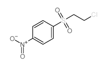 Benzene,1-[(2-chloroethyl)sulfonyl]-4-nitro- Structure