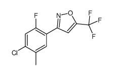 3-(4-chloro-2-fluoro-5-methylphenyl)-5-(trifluoromethyl)-1,2-oxazole Structure