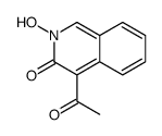 4-acetyl-2-hydroxyisoquinolin-3-one结构式