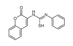 1-(2-oxochromen-3-yl)-3-phenylthiourea结构式