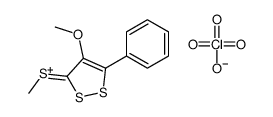 (4-methoxy-5-phenyldithiol-3-ylidene)-methylsulfanium,perchlorate结构式