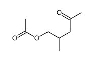 (2-methyl-4-oxopentyl) acetate Structure