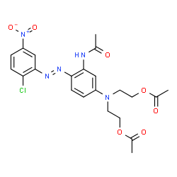 2,2'-[[3-acetamido-4-[(2-chloro-5-nitrophenyl)azo]phenyl]imino]diethyl diacetate picture