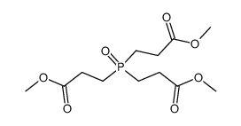 3-[Bis-(2-methoxycarbonyl-ethyl)-phosphinoyl]-propionic acid methyl ester结构式