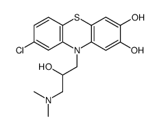 8-chloro-10-(3-dimethylamino-2-hydroxy-propyl)-10H-phenothiazine-2,3-diol Structure