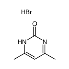 4,6-dimethyl-2-hydroxypyrimidine hydrobromide结构式