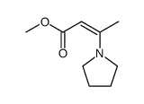 cis-methyl 3-(pyrrolidin-1-yl)but-2-enoate结构式