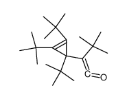 tert-Butyl(1,2,3-tri-tert-butyl-2-cyclopropen-1-yl)keten结构式