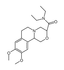 (3S,11bR)-N,N-diethyl-9,10-dimethoxy-1,3,4,6,7,11b-hexahydro-[1,4]oxazino[3,4-a]isoquinoline-3-carboxamide结构式