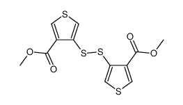 dimethyl 4,4'-dithiobis(thiophene-3-carboxylate) Structure