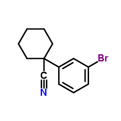 1-(3-Bromophenyl)cyclohexanecarbonitrile Structure