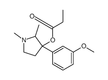 1,2-Dimethyl-3-(m-methoxyphenyl)pyrrolidin-3-ol propionate Structure