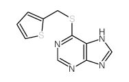9H-Purine,6-[(2-thienylmethyl)thio]- Structure