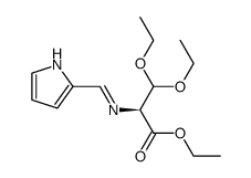 ethyl 3-ethoxy-O-ethyl-N-(1H-pyrrol-2-ylmethylene)serinate结构式