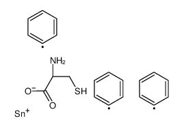 (2R)-2-amino-3-triphenylstannylsulfanylpropanoic acid Structure