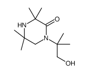 1-(1-hydroxy-2-methylpropan-2-yl)-3,3,5,5-tetramethylpiperazin-2-one Structure