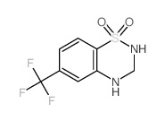 2H-1,2,4-Benzothiadiazine,3,4-dihydro-6-(trifluoromethyl)-, 1,1-dioxide结构式