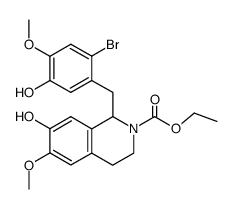 (+/-)-6'-Bromo-N-carbethoxy-N-norreticuline Structure