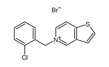 5-(2-chloro-benzyl)-thieno[3,2-c]pyridinium, bromide Structure