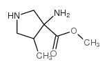 3-Pyrrolidinecarboxylicacid,3-amino-4-methyl-,methylester(9CI) Structure