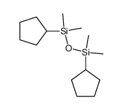 1,3-dicyclopentyl-1,1,3,3-tetramethyldisiloxane结构式
