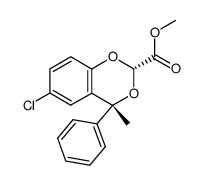 benzodioxine-(1,3)> carboxylate-2 de methyle cis结构式