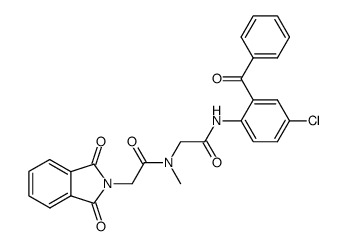 2'-Benzoyl-4'-chloro-N-(N-phthaloylglycyl)sarcosinanilide结构式