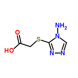 [(4-Amino-4H-1,2,4-triazol-3-yl)sulfanyl]acetic acid Structure