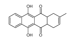 1,4,4a,12a-tetrahydro-6,11-dihydroxy-2-methylnaphthacene-5,12-dione结构式