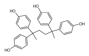 2,2,5,5-tetrakis-(4-hydroxy-phenyl)-hexane结构式