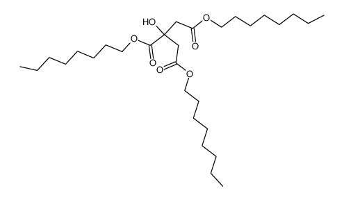 1,2,3-Propanetricarboxylic acid, 2-hydroxy-, trioctyl ester structure