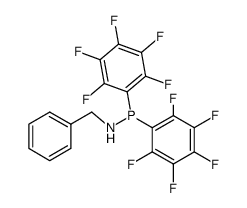 Benzylamino-bis-pentafluorphenyl-phosphin结构式