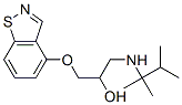 4-[2-Hydroxy-3-(1,1,2-trimethylpropyl)aminopropoxy]-1,2-benzisothiazole结构式