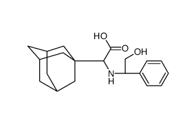 (2S)-2-(1-Adamantyl)-2-[[(1R)-2-hydroxy-1-phenylethyl]amino]acetic acid结构式