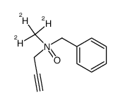 N-benzyl-N-[(2)H3]methylprop-2-ynylamine N-oxide结构式