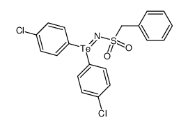 Di(p-chlorophenyl)-N-benzylsulfonyltellurimide结构式