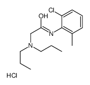 [2-(2-chloro-6-methylanilino)-2-oxoethyl]-dipropylazanium,chloride Structure