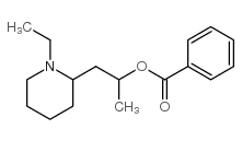 1-(1-ethyl-2-piperidyl)propan-2-yl benzoate结构式