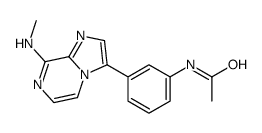 N-[3-[8-(methylamino)imidazo[1,2-a]pyrazin-3-yl]phenyl]acetamide Structure