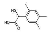 DL-Mercapto(2,4,5-trimethylphenyl)essigsaeure Structure