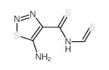 5-amino-N-methanethioyl-thiadiazole-4-carbothioamide结构式