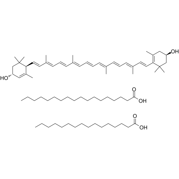 Lutein palmitate stearate structure