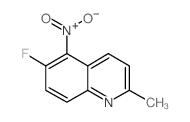 6-氟-2-甲基-5-硝基喹啉结构式