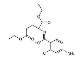 diethyl (2S)-2-[(4-amino-2-chlorobenzoyl)amino]pentanedioate Structure