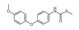 S-methyl N-[4-(4-methoxyphenoxy)phenyl]carbamothioate Structure