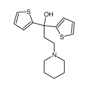 3-piperidino-1,1-di-[2]thienyl-propan-1-ol结构式