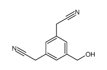 2-[3-(cyanomethyl)-5-(hydroxymethyl)phenyl]acetonitrile Structure