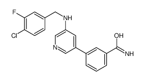 3-[5-[(4-chloro-3-fluorophenyl)methylamino]pyridin-3-yl]benzamide Structure