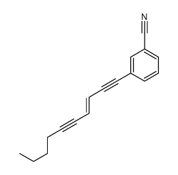 3-dec-3-en-1,5-diynylbenzonitrile结构式